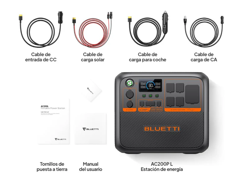 BLUETTI AC200PL Estación de energía portátil | 2,400W 2,304Wh