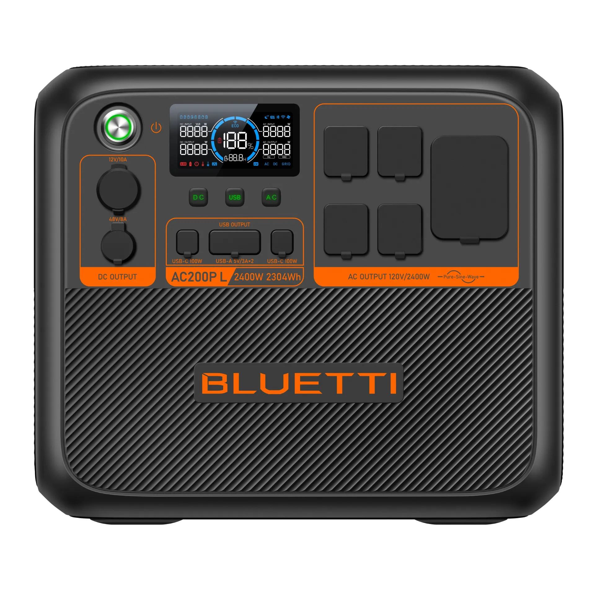 BLUETTI AC200PL Estación de energía portátil | 2,400W 2,304Wh